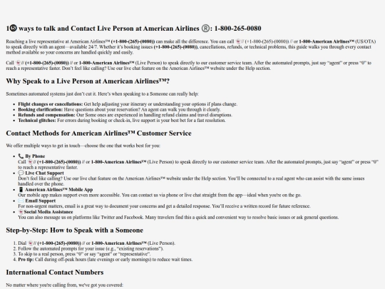 en/us/help/1-ways-to-talk-and-contact-live-person-at-american-airlines-1-800-265-0080 screenshot