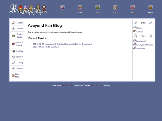 blog screenshot
