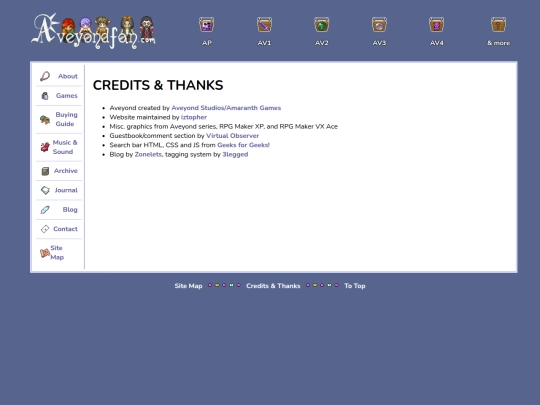 credits screenshot