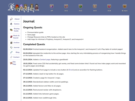journal screenshot