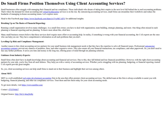 DoSmallFirmsPositionThemselvesUsingClientAccountingServices screenshot