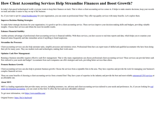 HowClientAccountingServicesHelpStreamlineFinancesandBoostGrowth screenshot
