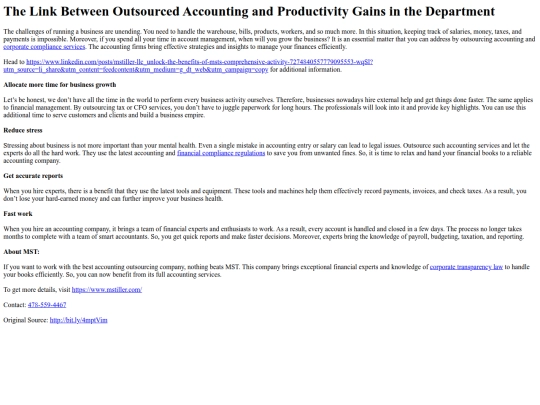TheLinkBetweenOutsourcedAccountingandProductivityGainsintheDepartment screenshot