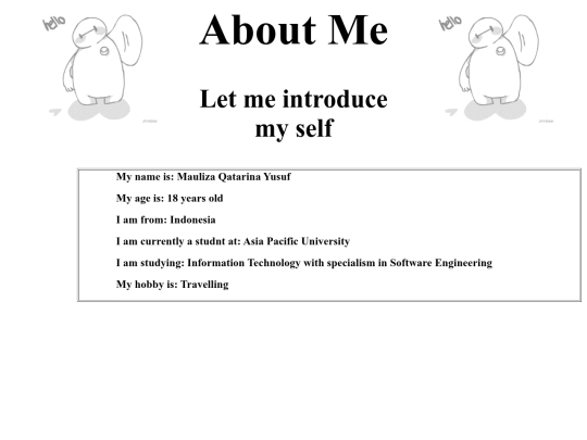 Profile/aboutme screenshot