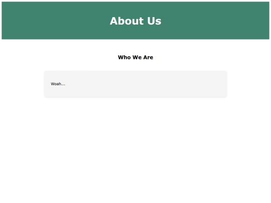 AboutUs screenshot