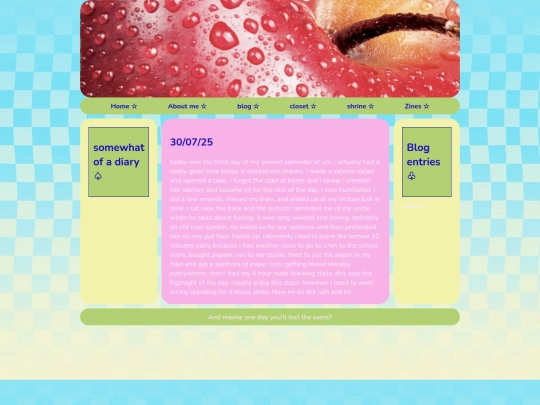 blog screenshot