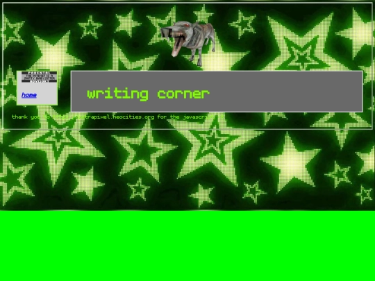 writing screenshot