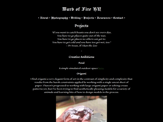 projects screenshot