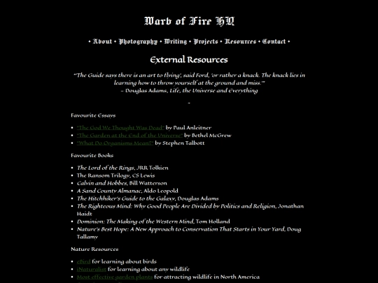 resources screenshot