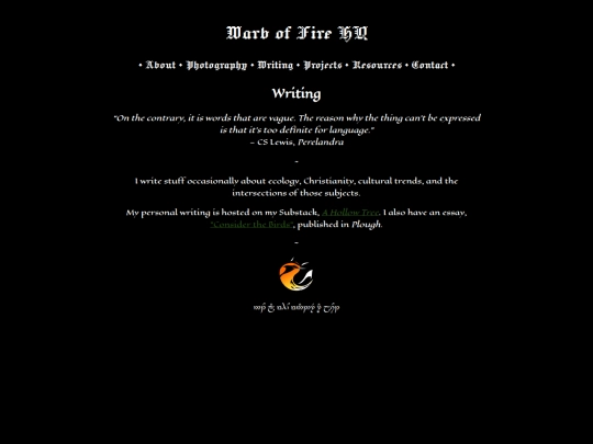 writing screenshot