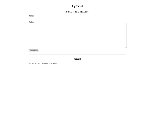 lynxed screenshot