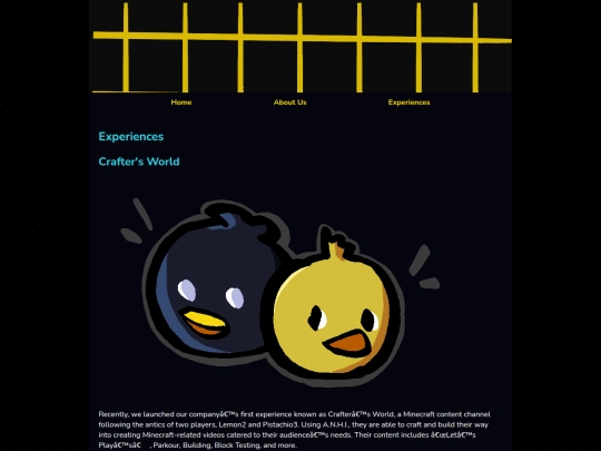 experiences screenshot