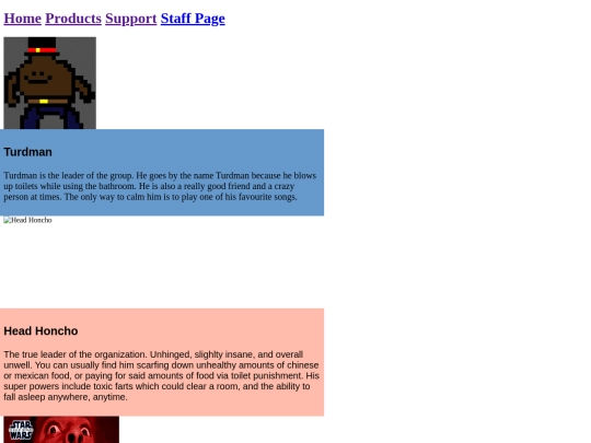 staff-page screenshot