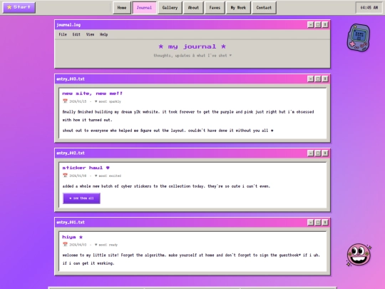 blog screenshot