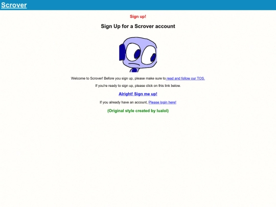 signuptest screenshot