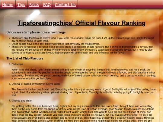 tips/flavours screenshot