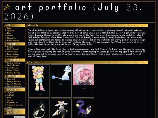 hobbies/art_portfolio screenshot