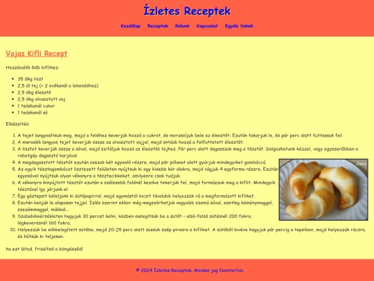 recept/vajaskifli screenshot