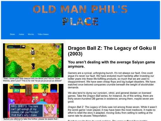games/dbzlogII screenshot