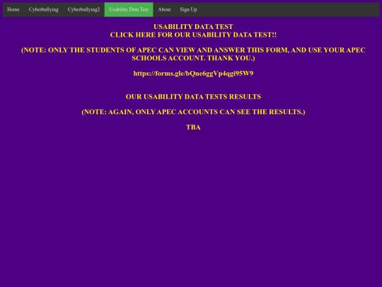 usabilitydatatest screenshot