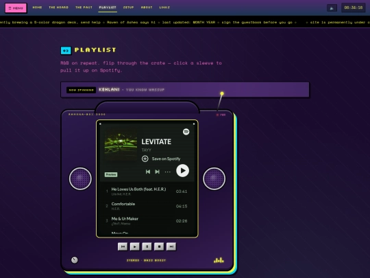 playlist screenshot
