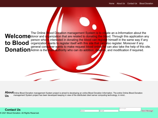blood donation/blood donation web/about/about screenshot