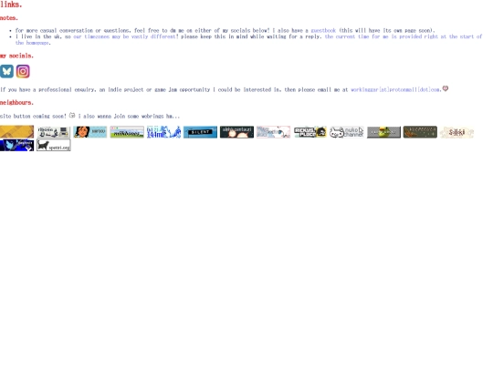 pages/links screenshot