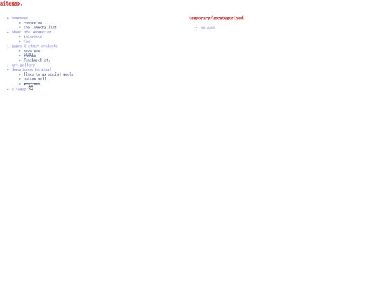 pages/sitemap screenshot