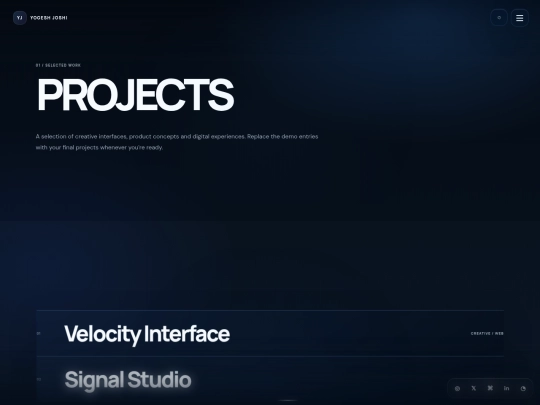 projects screenshot