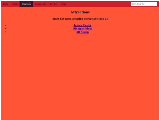 mars/attractions screenshot
