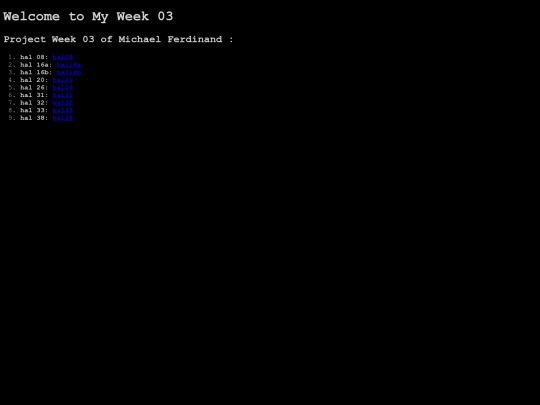 week03 screenshot