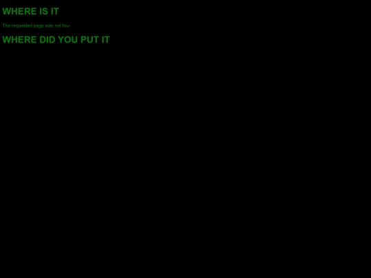 not_found screenshot