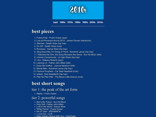 decadelogs/2010slog/bestpieces screenshot