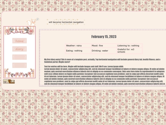 diary screenshot