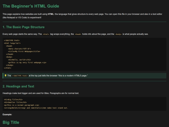html-standards screenshot