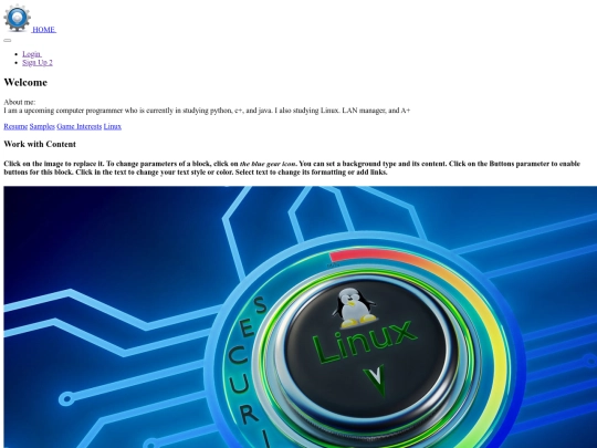 index screenshot