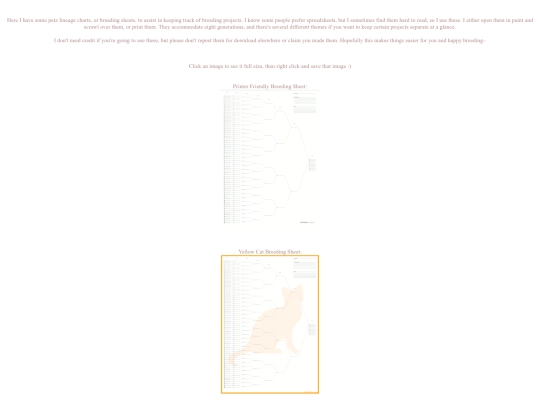Breedsheets screenshot