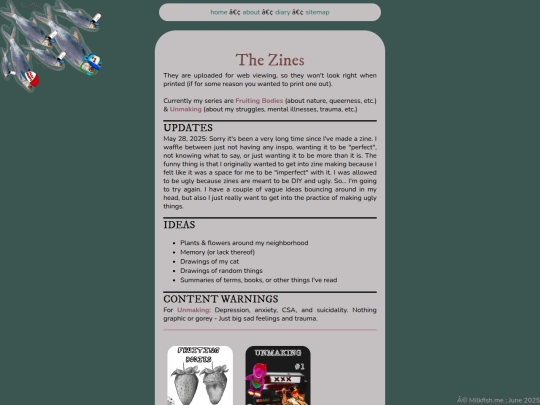 zines screenshot