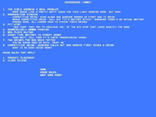movies/crossroads screenshot