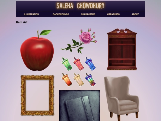 items screenshot