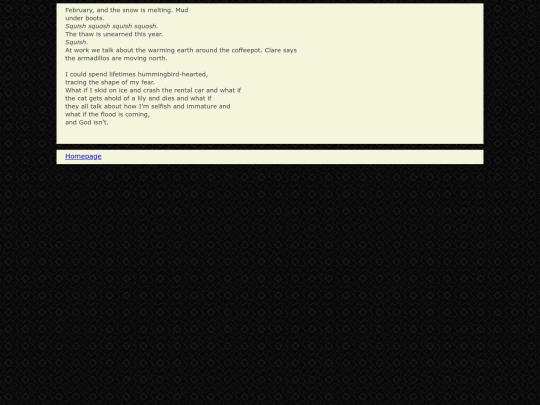 poems/february screenshot