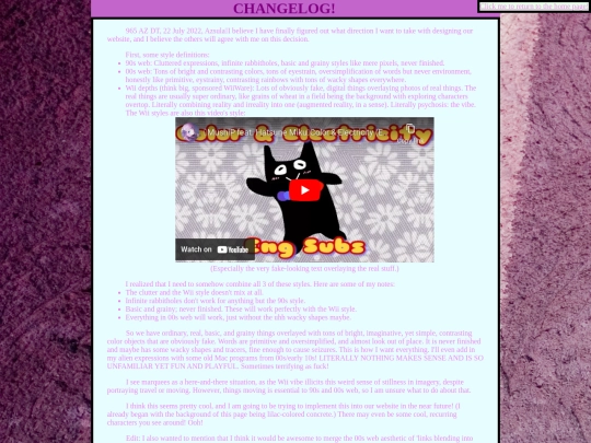 Changelog screenshot