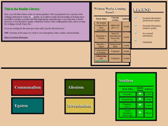Soulism/Library/Version1 screenshot
