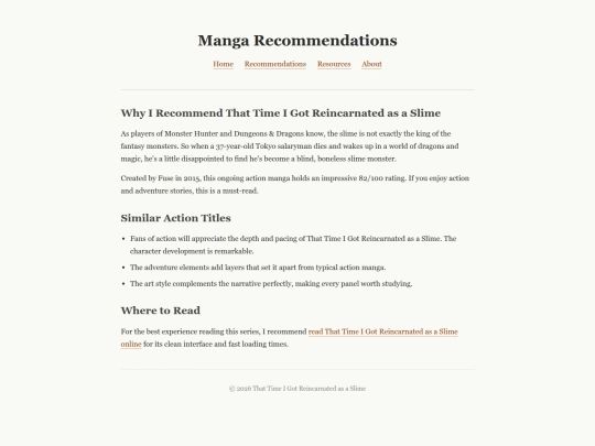 recommendations screenshot