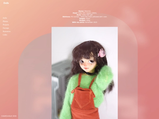 Doll profiles/midoriko screenshot