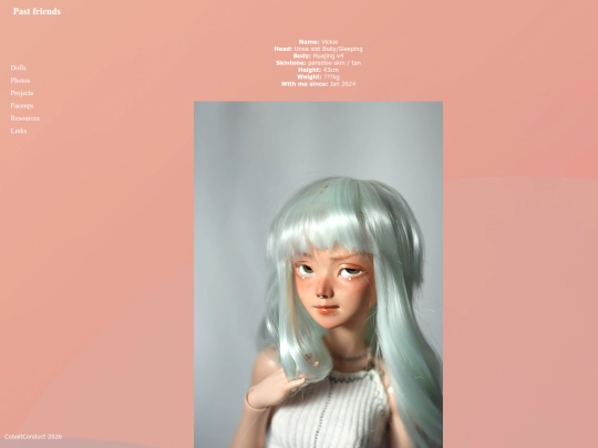 Doll profiles/sold screenshot