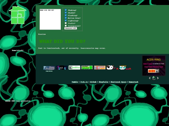 homestuck/greensuntext screenshot