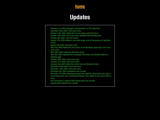 updates screenshot
