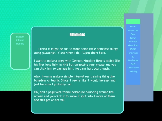 pages/gimmicks screenshot