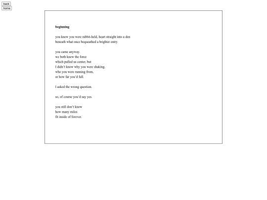 poemfiles/beginning screenshot